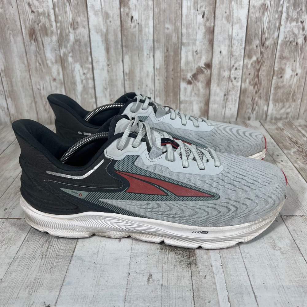 Altra Torin 6 Mens Running Shoes Grey Black Red AL0A7R6T264 Size 11.5